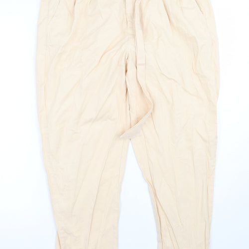 Miss Selfridge Womens Beige   Trousers  Size 14 L26 in