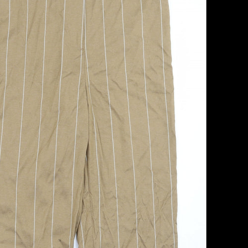 ASOS Womens Brown Striped  Trousers  Size 10 L27 in