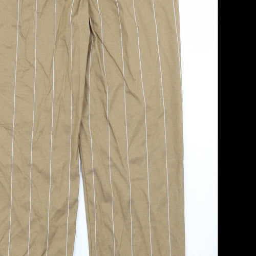ASOS Womens Brown Striped  Trousers  Size 10 L27 in