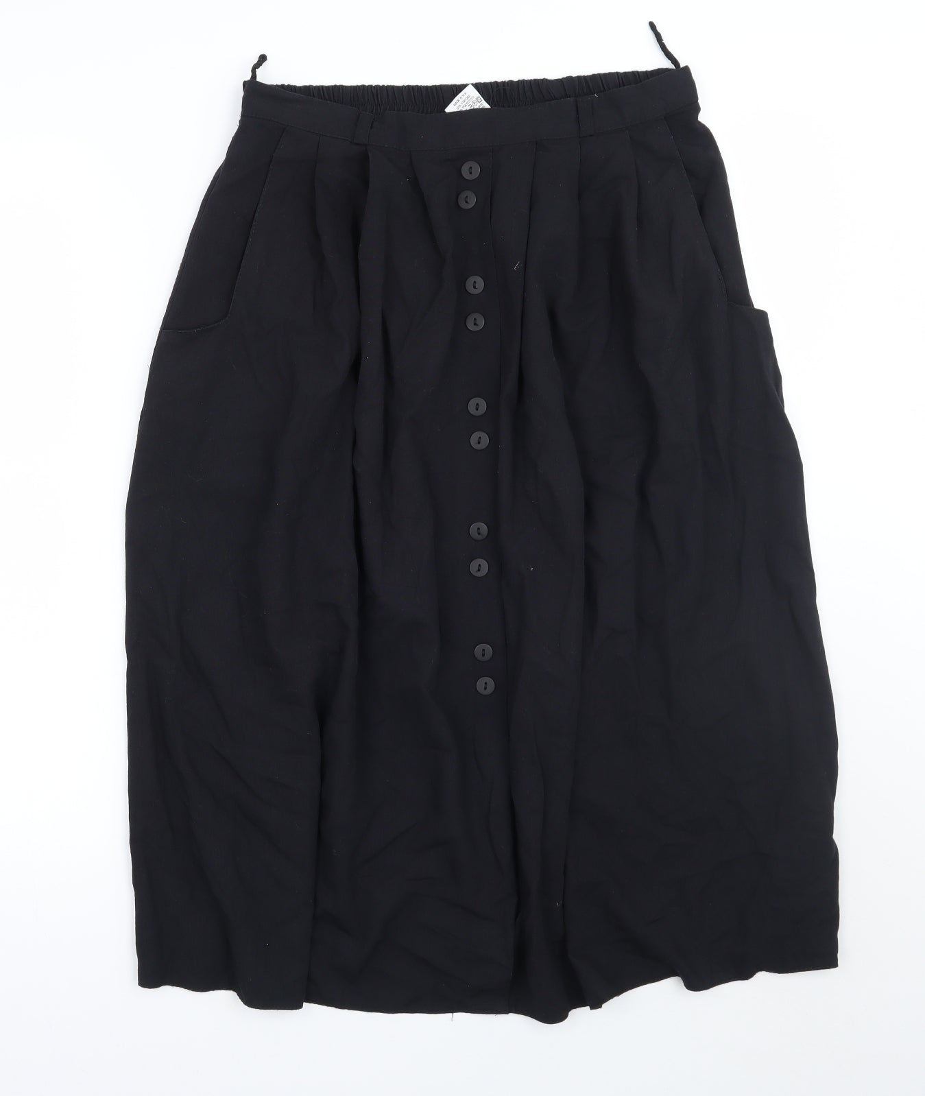 Design essentials Womens Black  Rayon A-Line Skirt Size 16