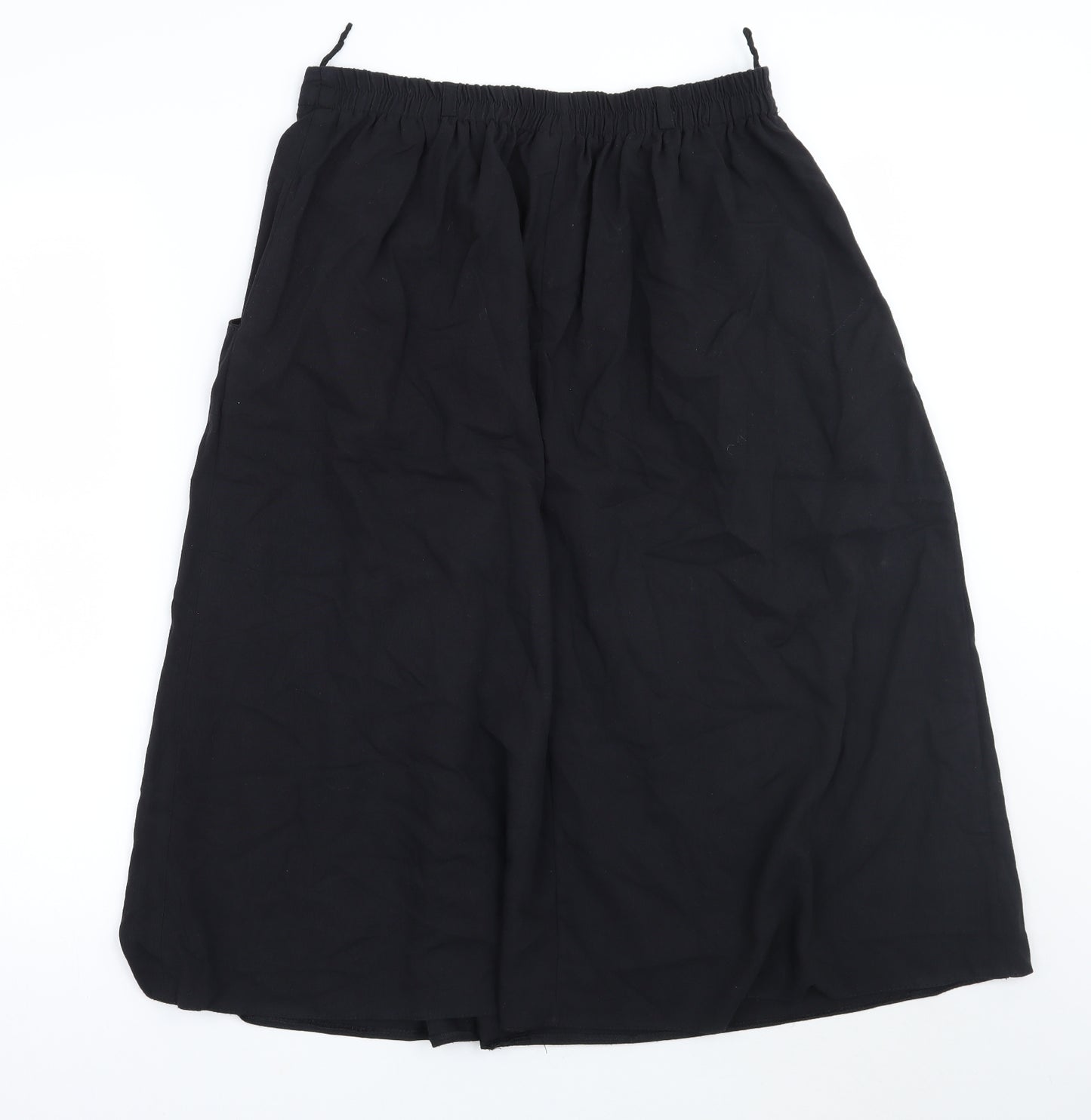 Design essentials Womens Black  Rayon A-Line Skirt Size 16