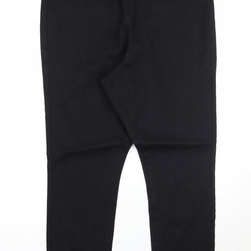 Preworn Womens Black   Straight Jeans Size 34 L27 in