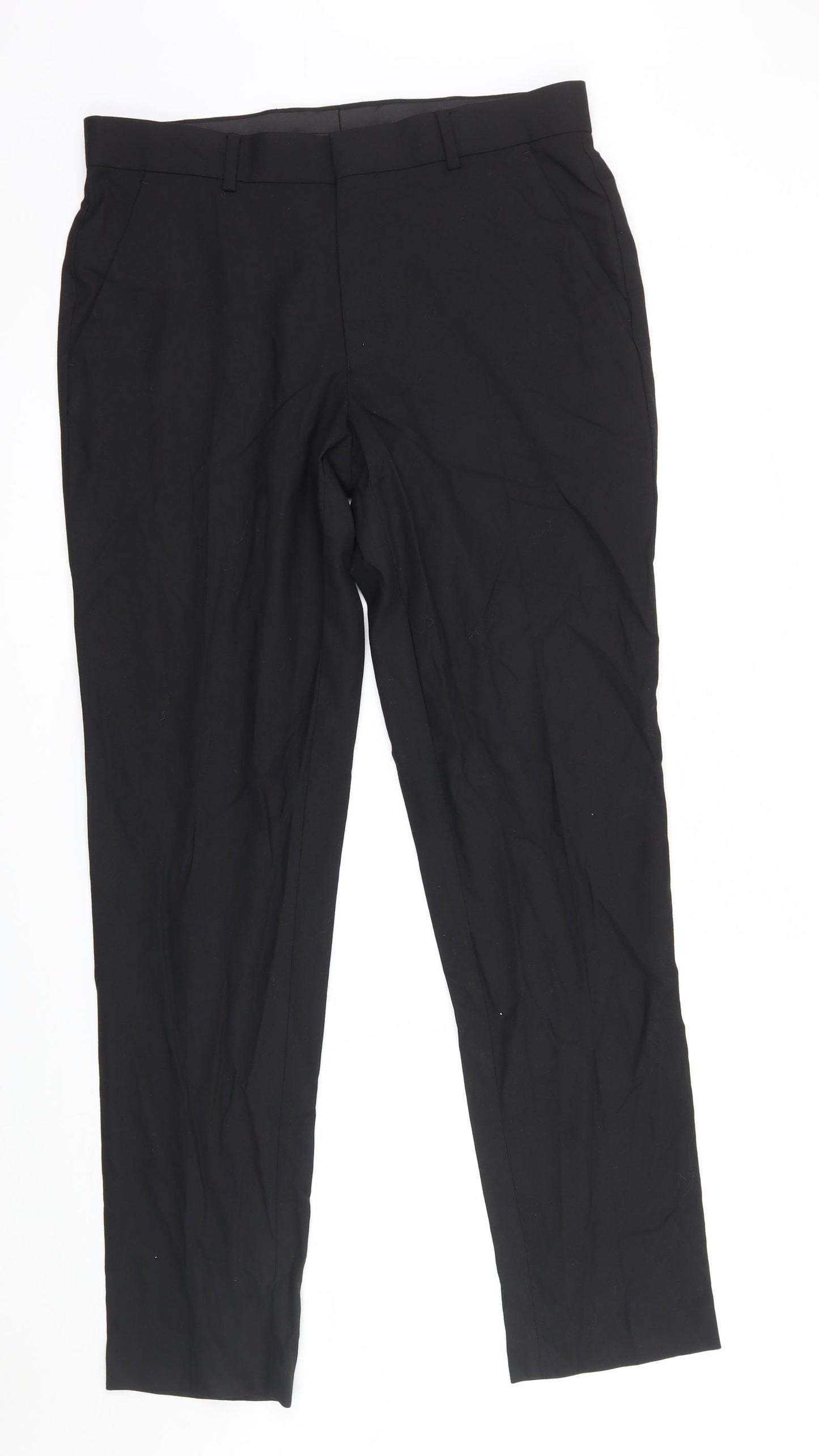 COLLUSION Mens Black   Trousers  Size 32 L32 in