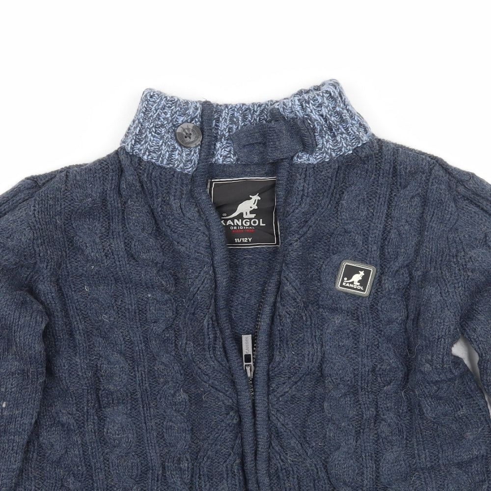 Kangol Boys Blue   Jacket Coatigan Size 12 Years