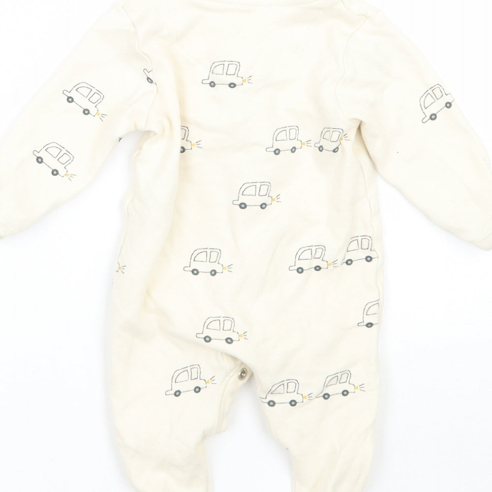 Marks and Spencer Baby Beige   Babygrow One-Piece Size 0-3 Months