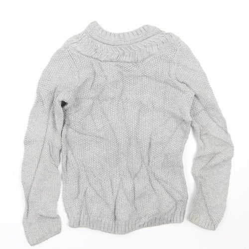 Gap Girls Grey   Pullover Jumper Size 8 Years