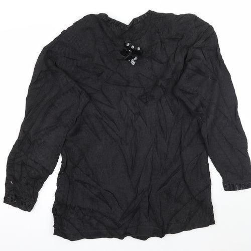 HANNAH Womens Black   Pullover Jumper One Size