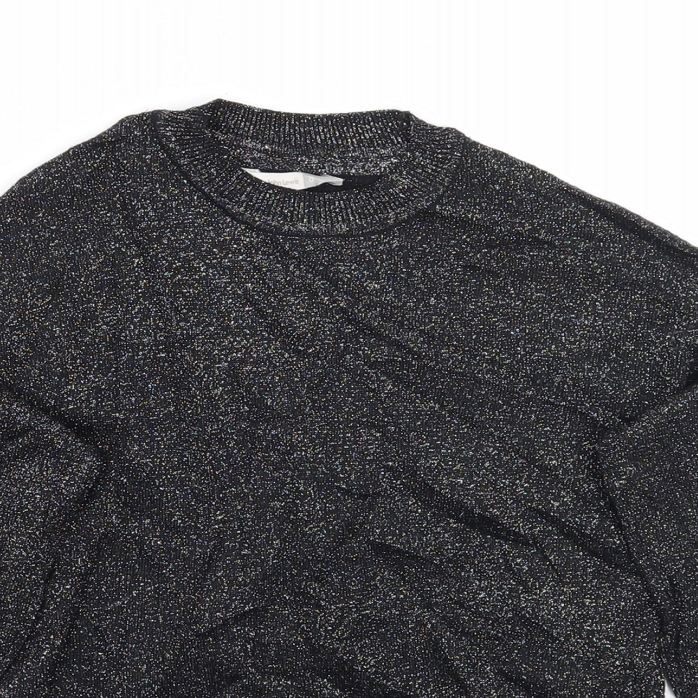John Lewis Girls Black   Pullover Jumper Size 8 Years