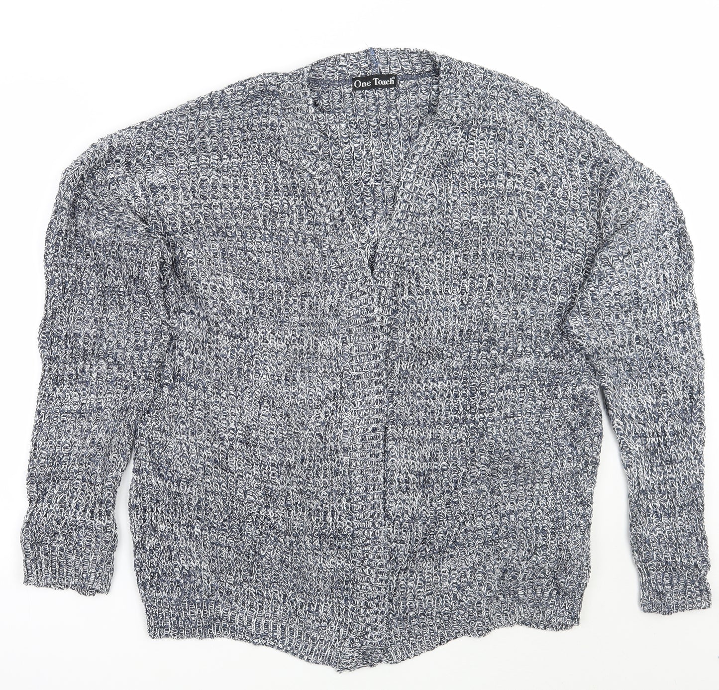 One touch Womens Blue   Cardigan Jumper Size M