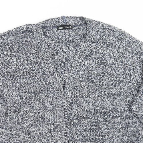 One touch Womens Blue   Cardigan Jumper Size M