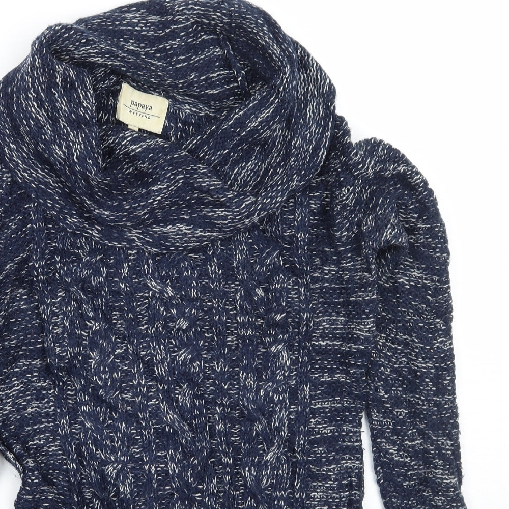 Papaya Womens Blue   Pullover Jumper Size 8
