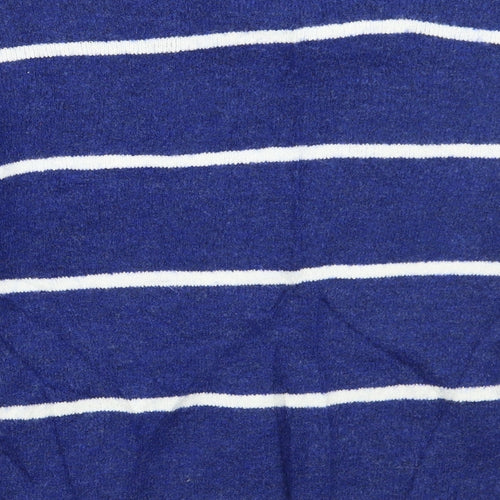 H&M Womens Blue Striped  Pullover Jumper Size S