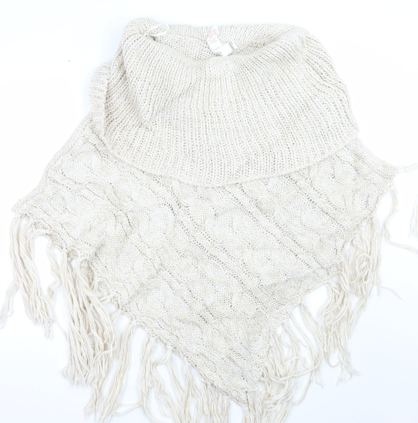 F&F Womens Beige   Jacket Poncho Size S