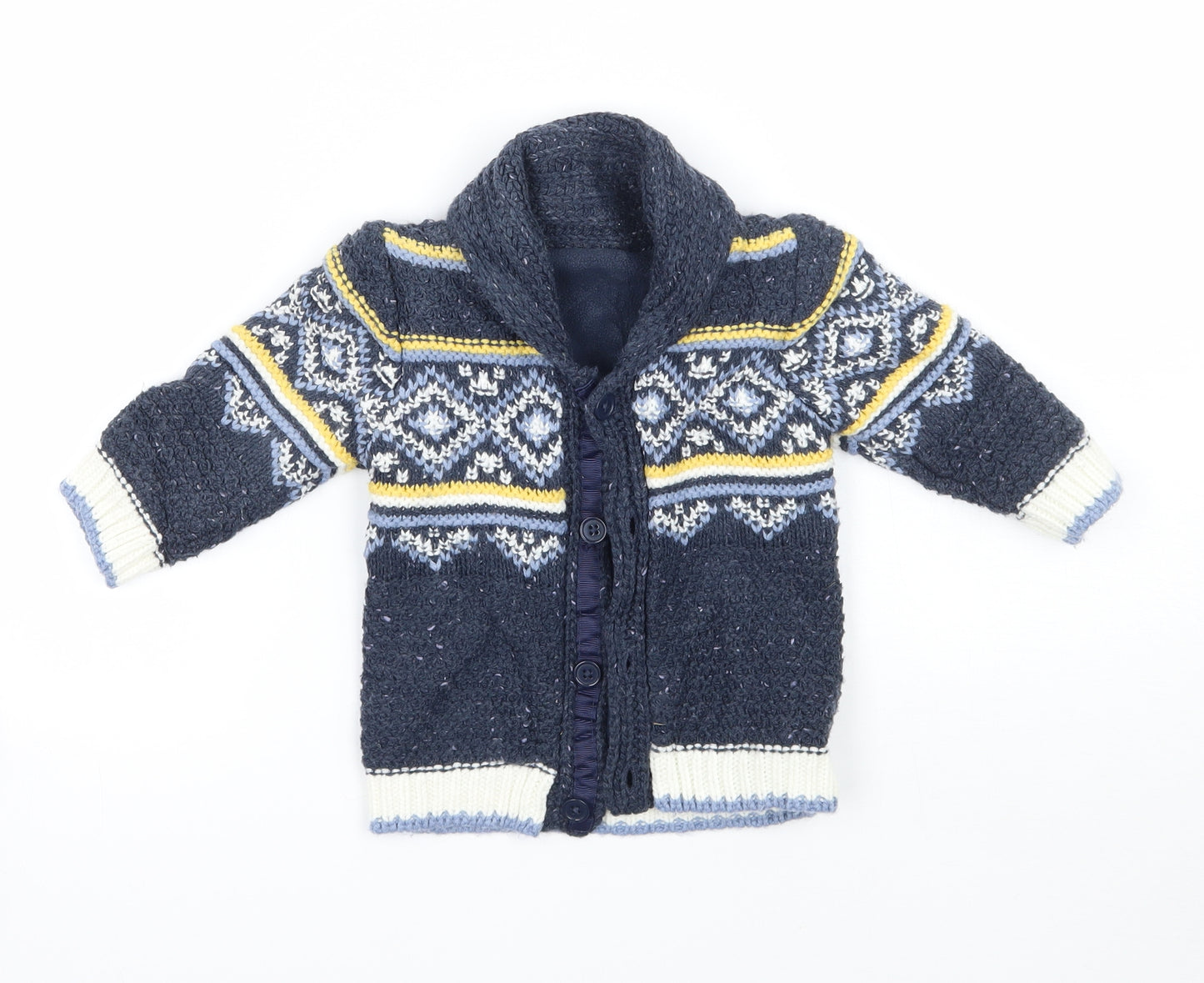 George Boys Blue   Cardigan Jumper Size 6-9 Months