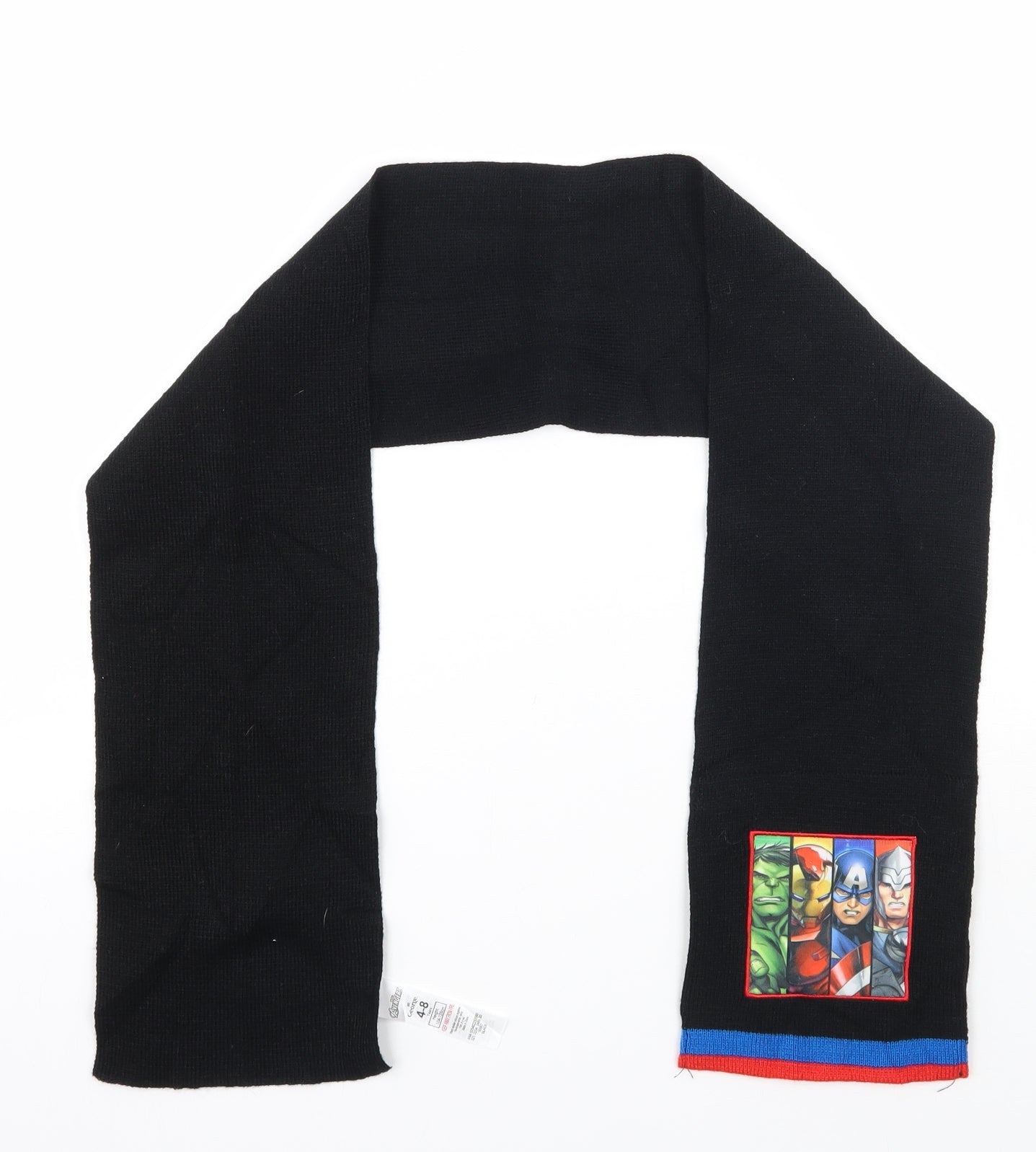 George Boys Black Geometric  Scarf  One Size