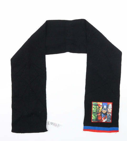 George Boys Black Geometric  Scarf  One Size