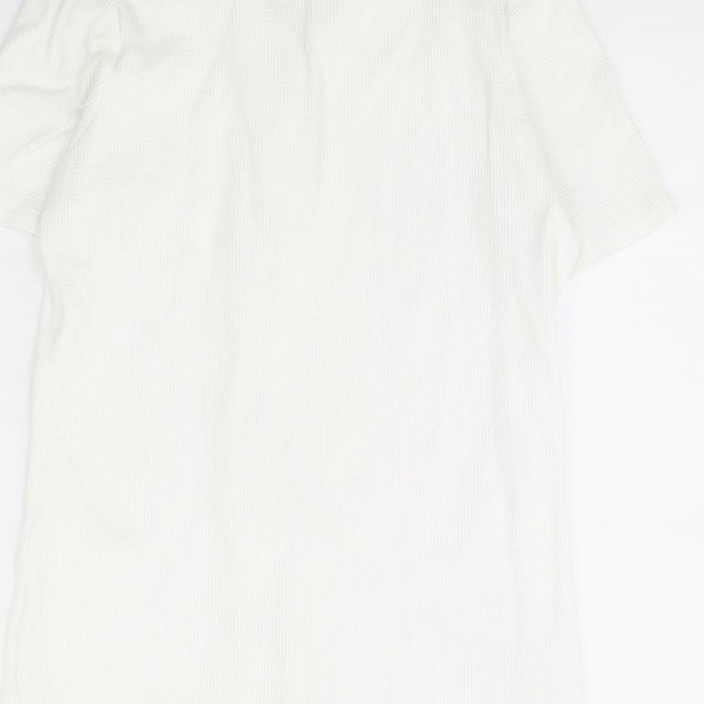 George Womens White   Basic Button-Up Size 10