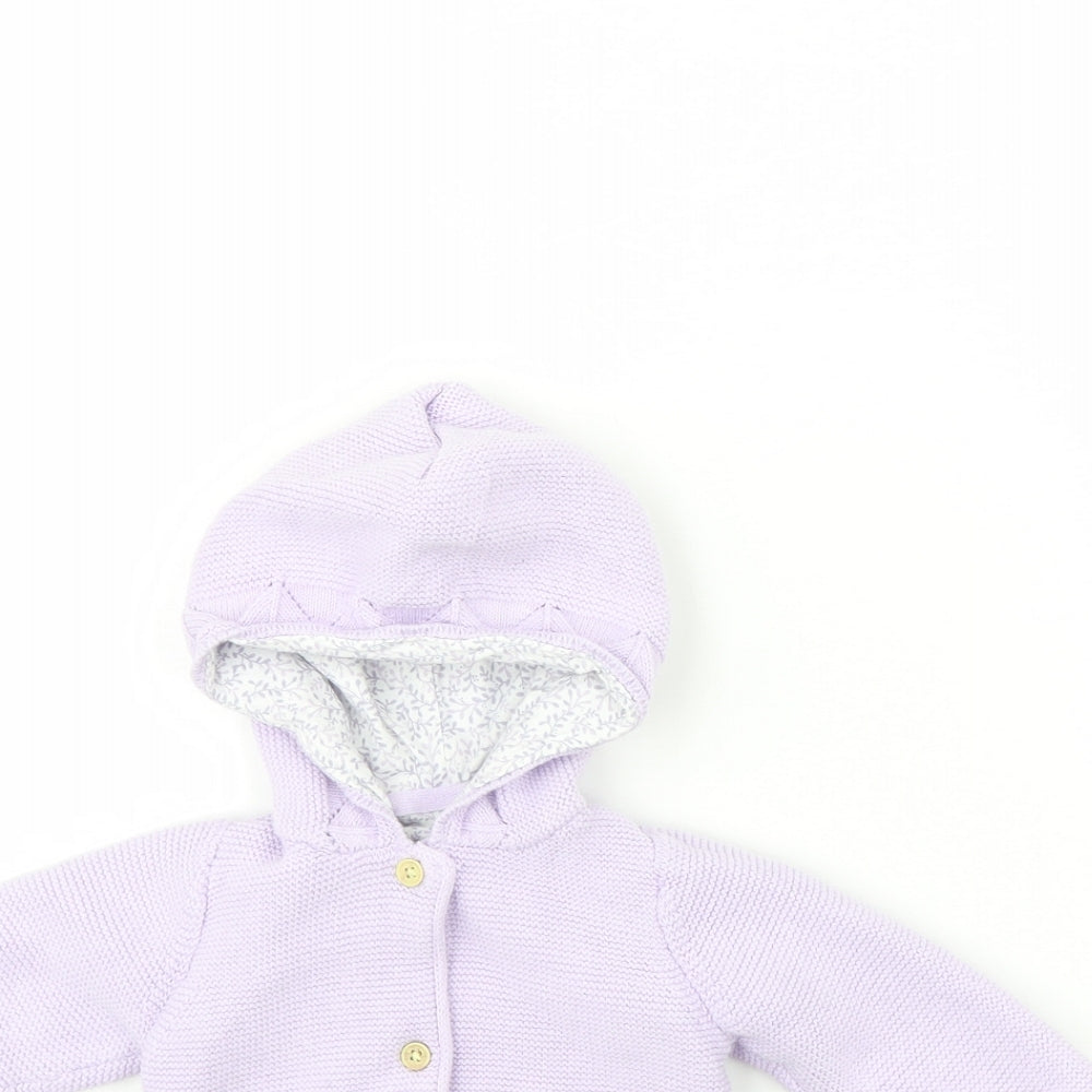 TU Girls Purple   Jacket  Size 6-9 Months