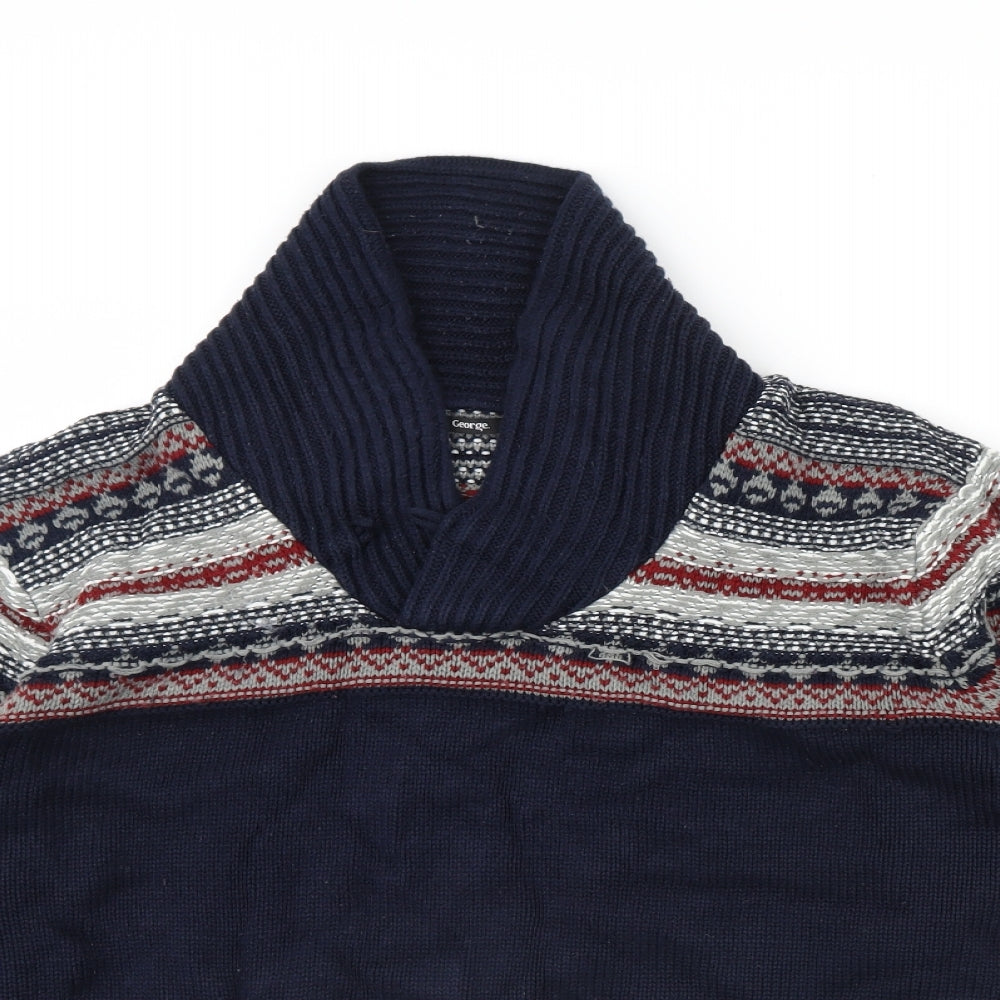 George Mens Blue   Pullover Jumper Size 2XL