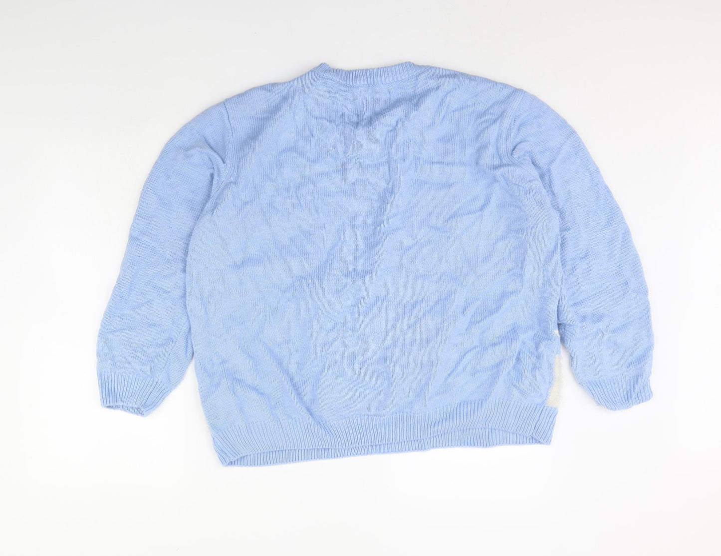 Preworn Womens Blue   Pullover Jumper Size L  - Christmas jumper