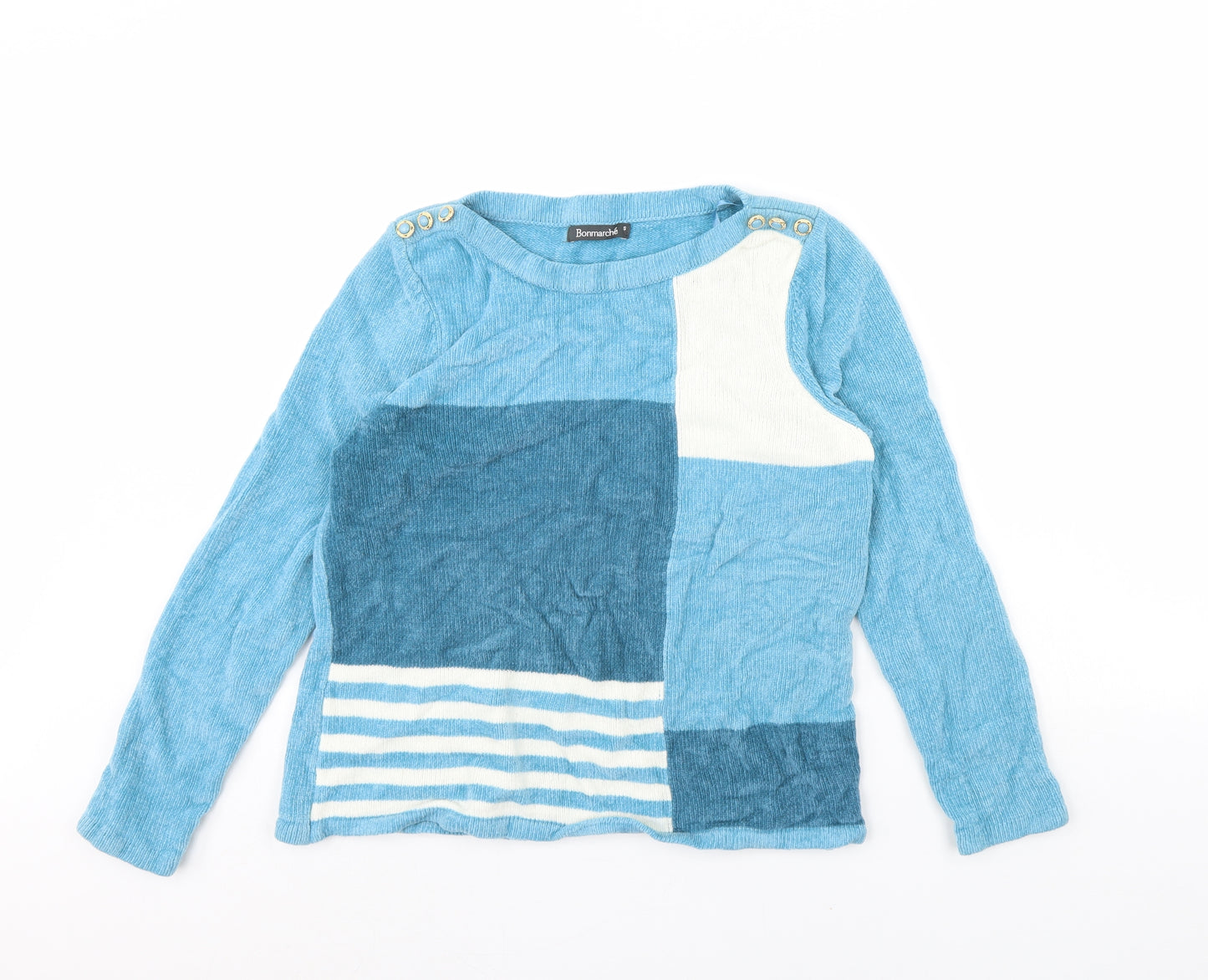Bonmarché Womens Blue   Pullover Jumper Size S
