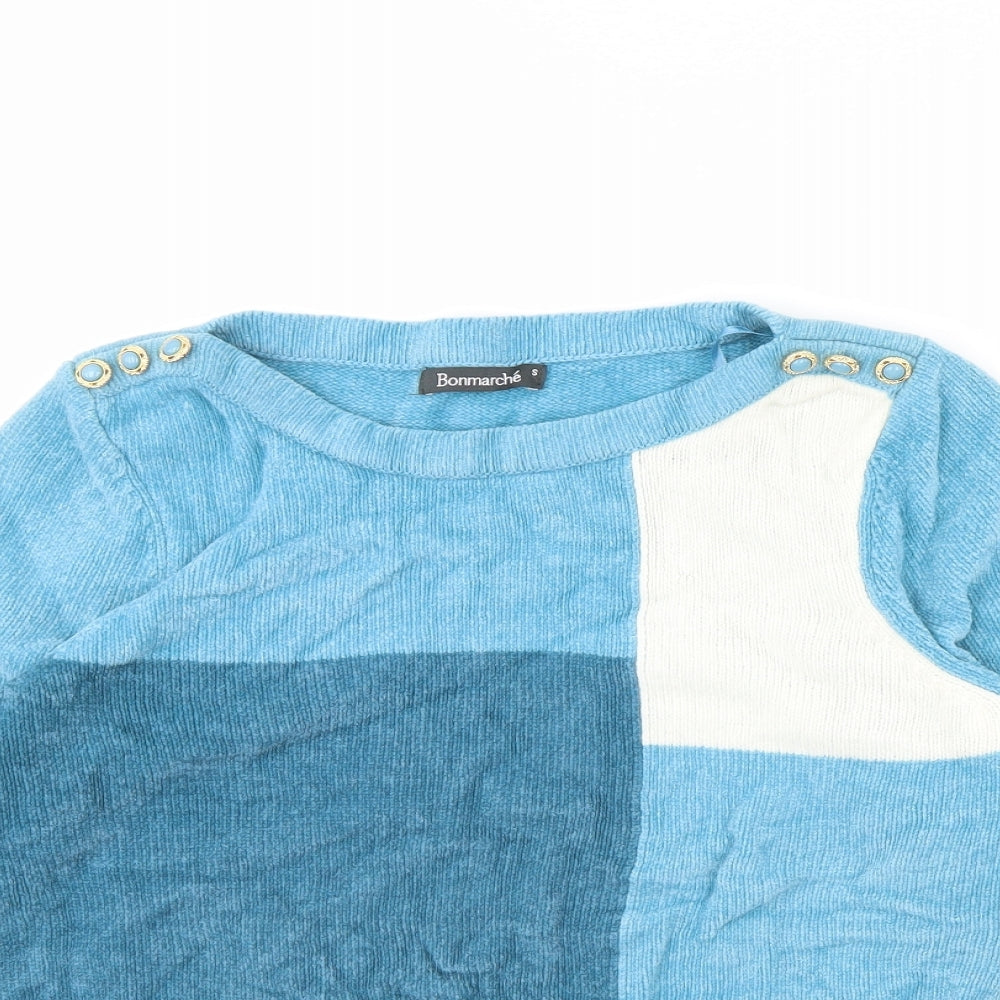 Bonmarché Womens Blue   Pullover Jumper Size S