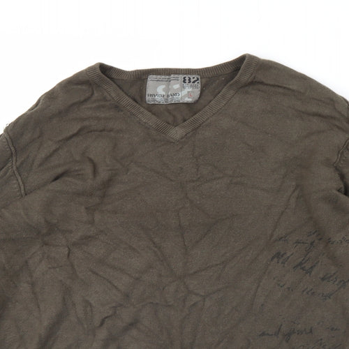 River Island Mens Green   Pullover Jumper Size L