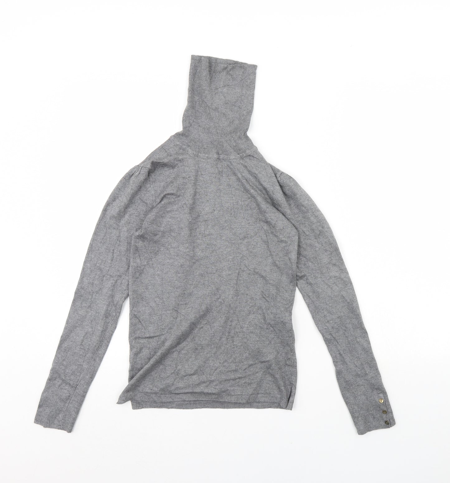 Basic Womens Grey   Pullover Jumper Size M