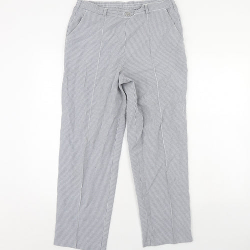 M&S Womens Blue   Trousers  Size 12 L29 in