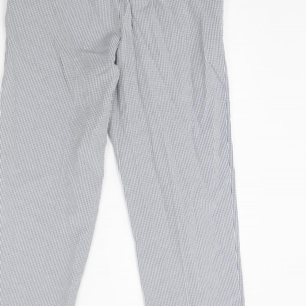 M&S Womens Blue   Trousers  Size 12 L29 in