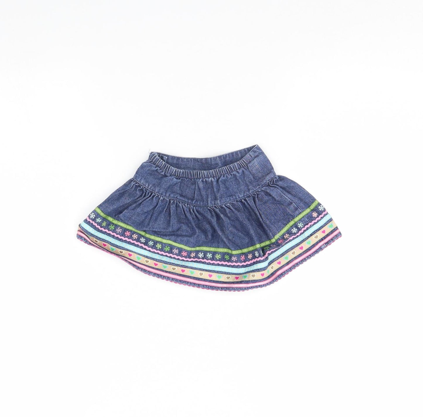 Gap Girls Blue  Denim Flare Skirt Size 6-9 Months