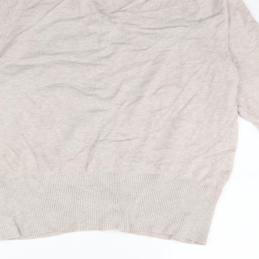 M&S Womens Beige   Cardigan Jumper Size 18