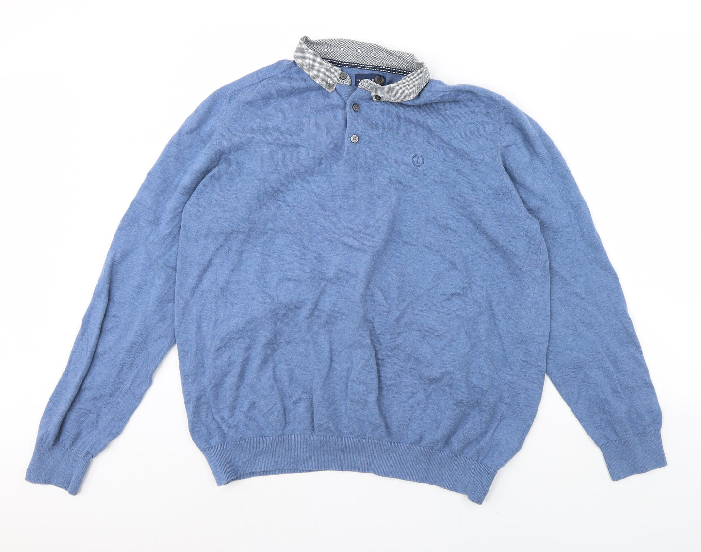 Lincoln Mens Blue   Pullover Jumper Size L