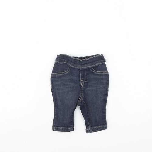 Ralph Lauren Baby Blue  Denim Capri Jeans Size 0-3 Months