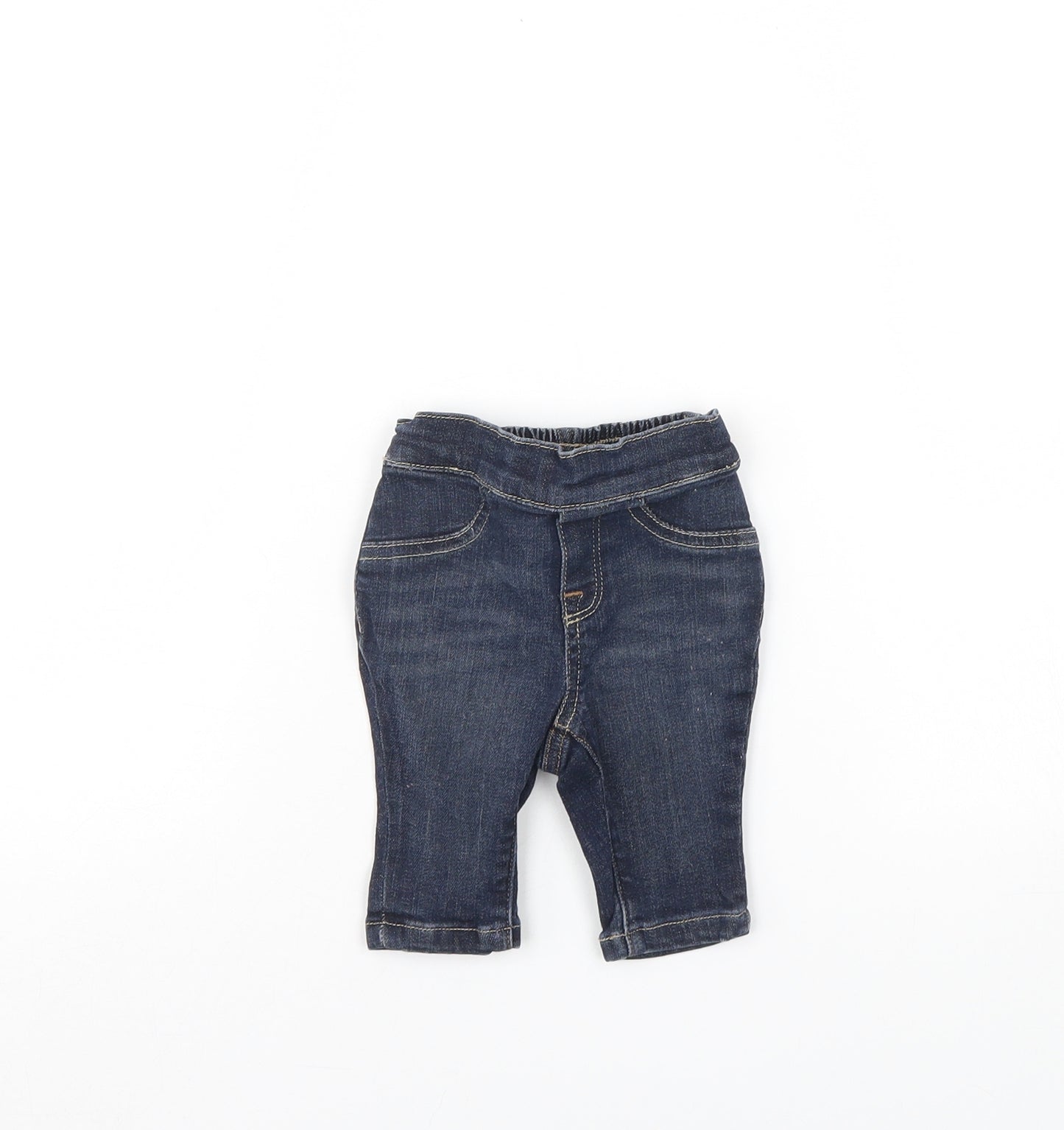 Ralph Lauren Baby Blue  Denim Capri Jeans Size 0-3 Months