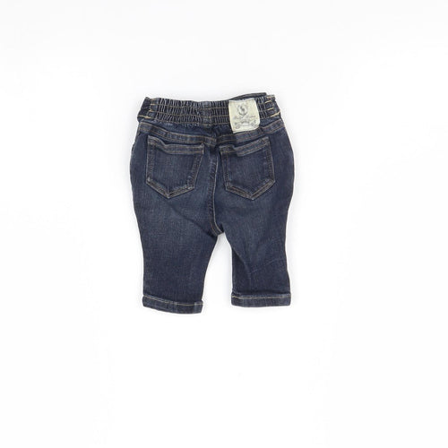Ralph Lauren Baby Blue  Denim Capri Jeans Size 0-3 Months