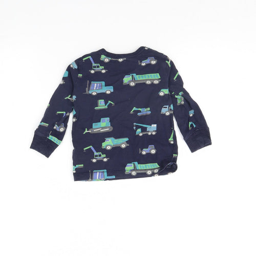 NEXT Baby Blue Spotted  Basic Blouse Size 12 Months  - Tractor