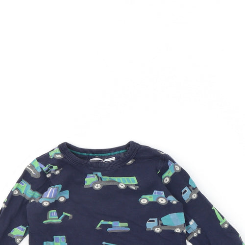 NEXT Baby Blue Spotted  Basic Blouse Size 12 Months  - Tractor