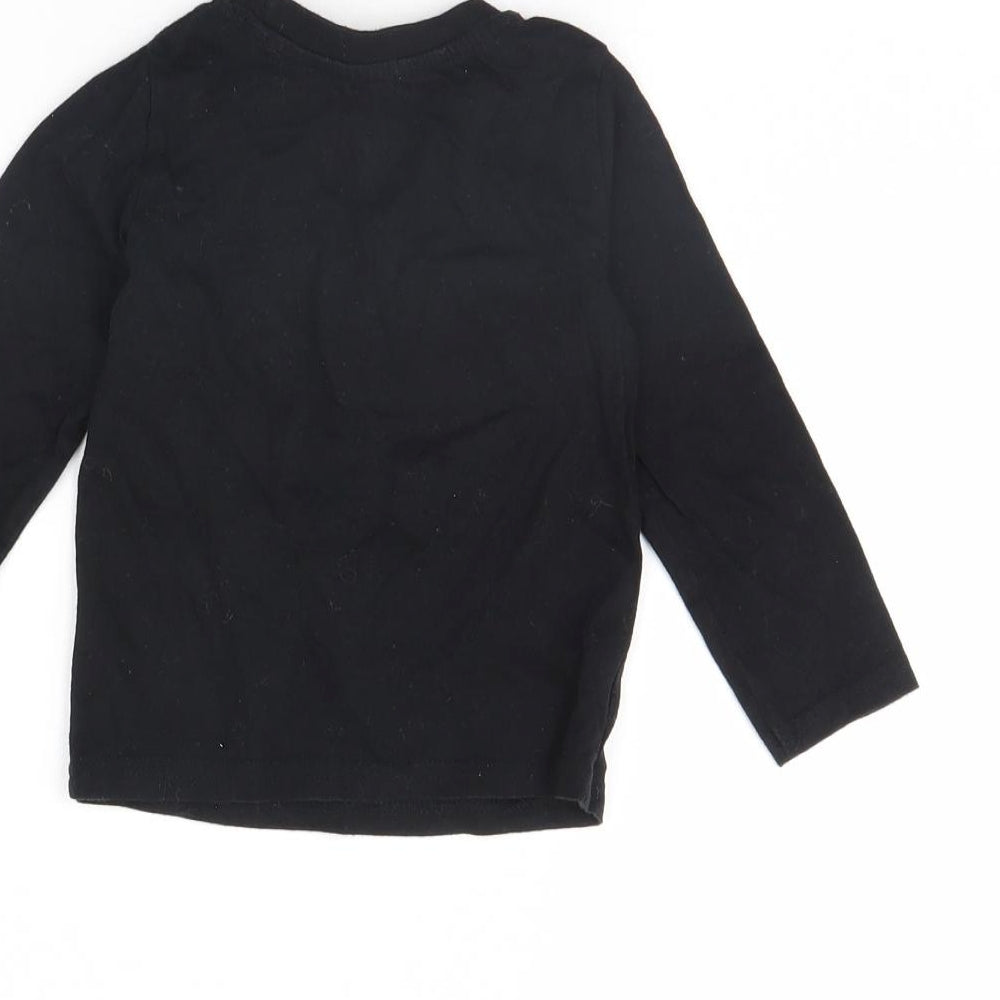 Rebel Baby Black   Basic T-Shirt Size 12 Months  - my dad is the best