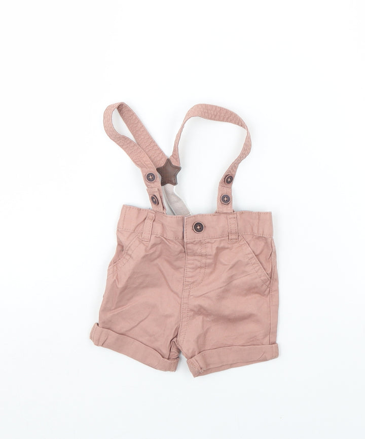 F&F Girls Pink Dungaree One-Piece Size 3-6 Months