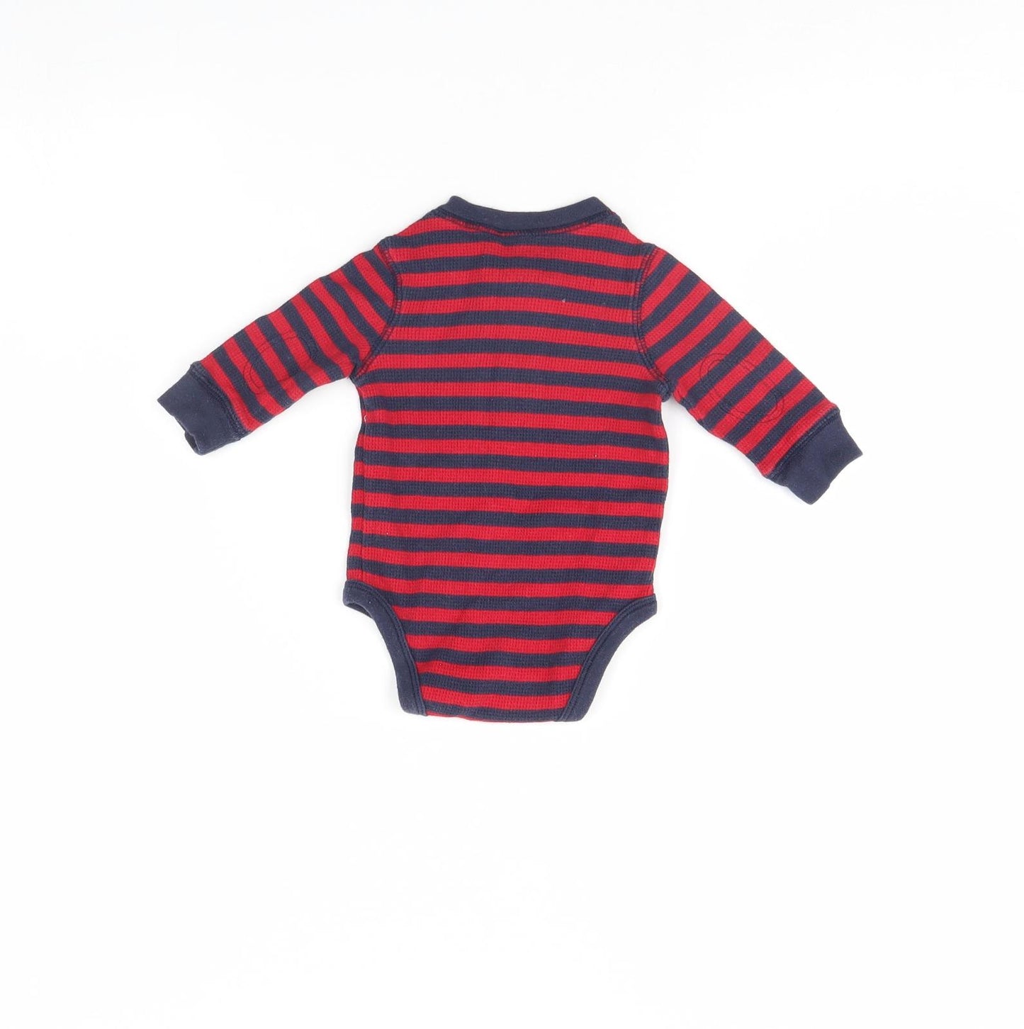 Oshkosh Baby Red Striped  Babygrow One-Piece Size 0-3 Months