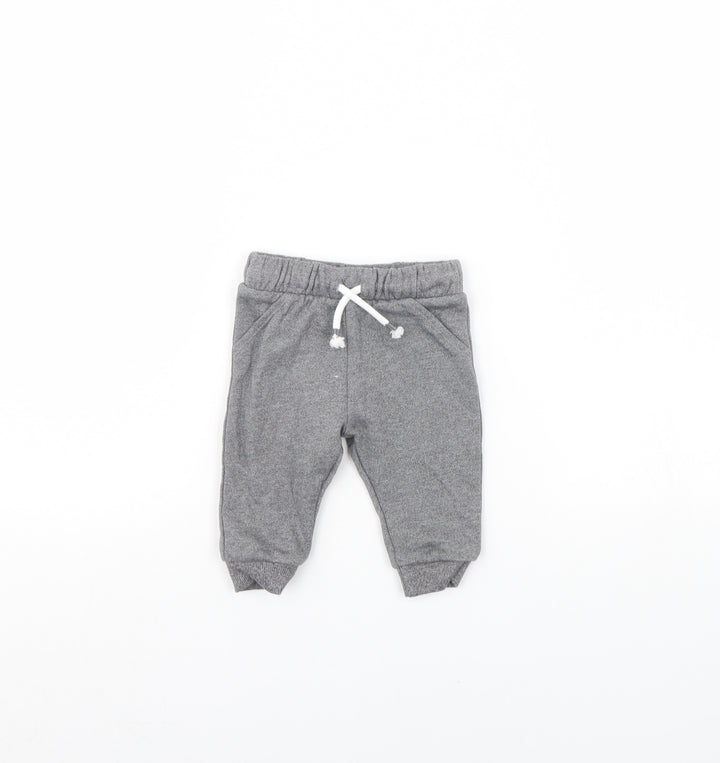 Fred & flo Baby Grey Jogger Trousers Size 3-6 Months
