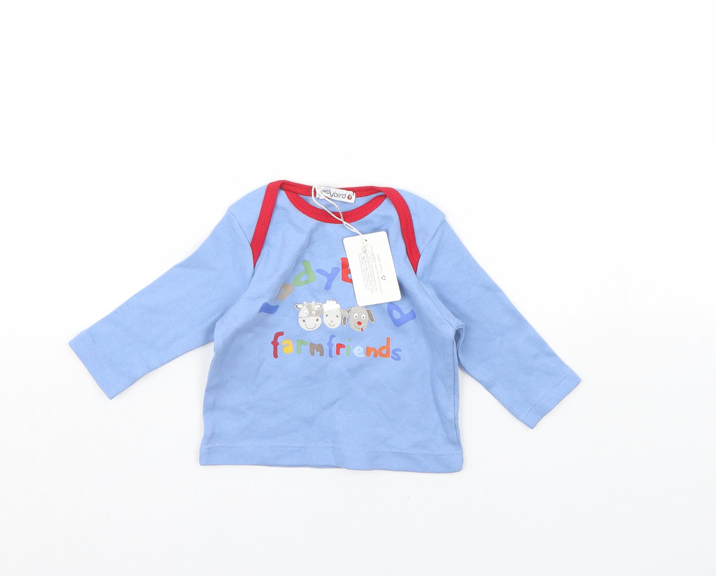 Ladybird Baby Blue   Basic T-Shirt Size 0-3 Months  - Ladybird