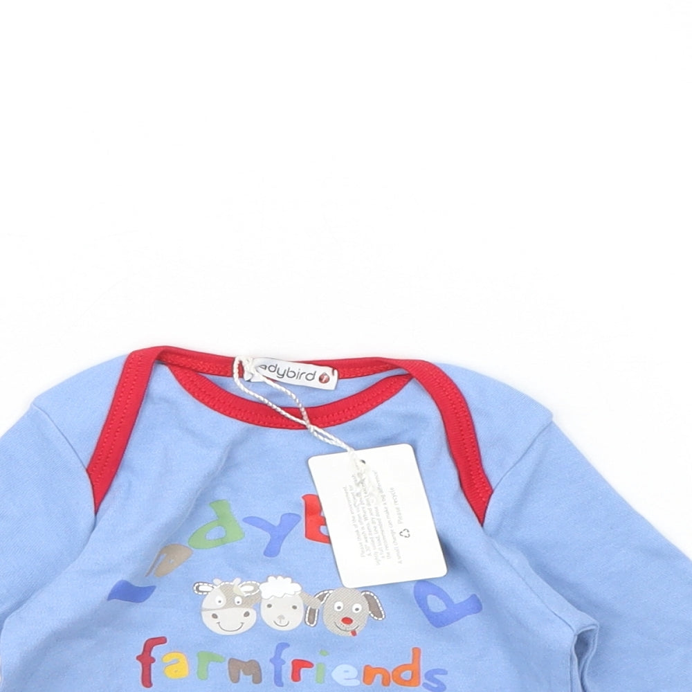 Ladybird Baby Blue   Basic T-Shirt Size 0-3 Months  - Ladybird