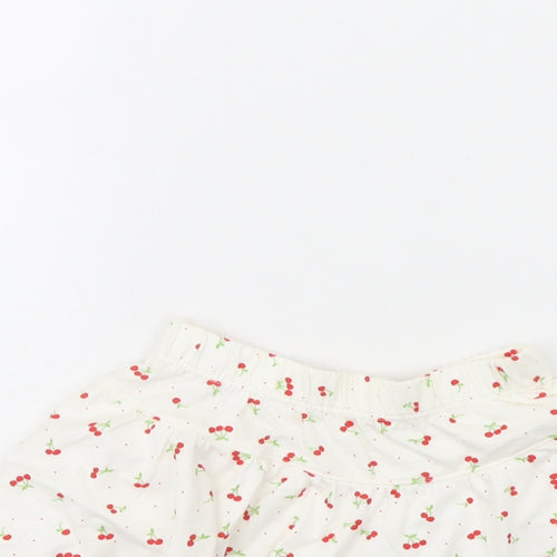 Mothercare Girls White Polka Dot  Mini Skirt Size 6-9 Months