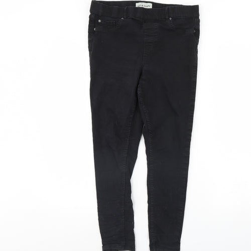 New Look Womens Black  Denim Skinny Jeans Size 14 L28 in