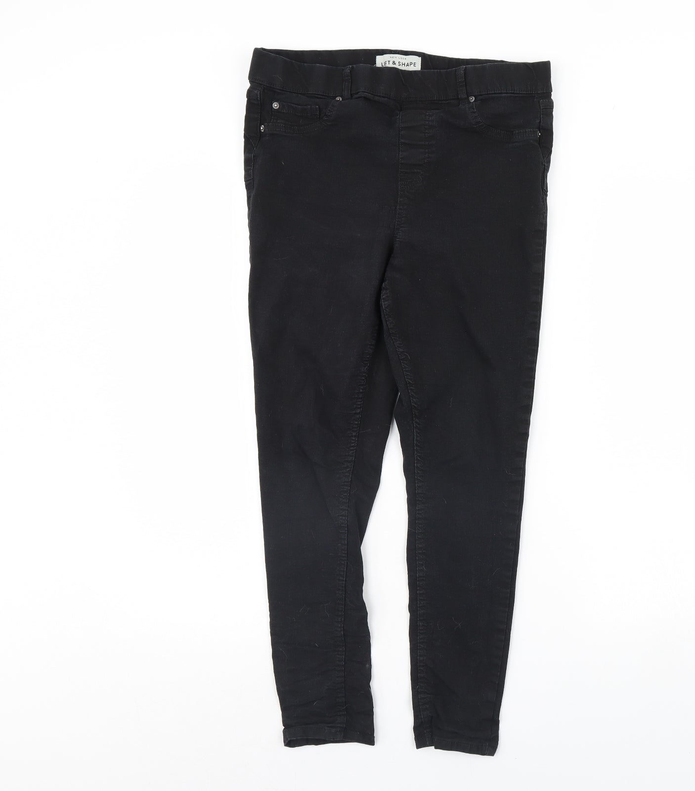 New Look Womens Black  Denim Skinny Jeans Size 14 L28 in