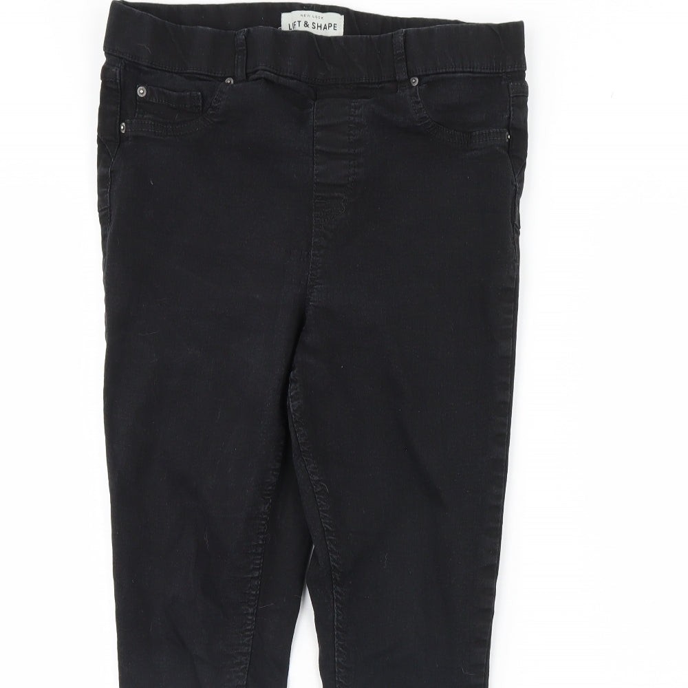 New Look Womens Black  Denim Skinny Jeans Size 14 L28 in