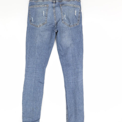 Zara Womens Blue  Denim Skinny Jeans Size 8 L29 in
