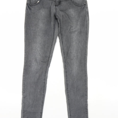 House Womens Grey  Denim Skinny Jeans Size M L30 in